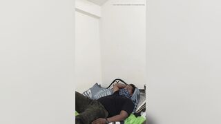 Pervert son in law tricked and fucked his mother in law using a lizard doll