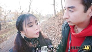 HUNT4K. Japanese slutty tourist Sakura loved random sex with a stranger in public