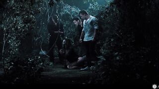 Asian Slut Gangbang - Japanese Girl With Big Tits Gets Used Like A Fuckdoll In The Woods Freeze Fetish