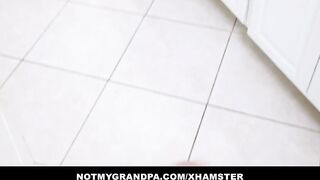 Filthy Step-Grandpa Takes Advantage of Granddaughter – Fake