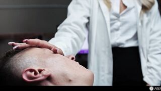 Beautiful Blonde Doctor Gets Used and Begs For Cock - Freeze Time Stop Sex Creampie