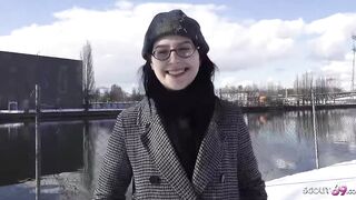 Black Hair PAWG Glasses Girl Melli Venom Pick Up for First Casting Fuck in Berlin - GERMAN SCOUT | PornMedium.com