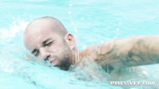 Poolside Anal Threesome - Alexis Crystal, Veronica Leal | PornMedium.com