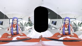 Alessa Savage As Jinx Is Absolutely Desperate To Empty Santa's Sack And Suck His Candy Cane