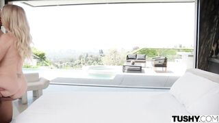 Busty Blonde Squirts From Anal in 4K - Danielle Renae