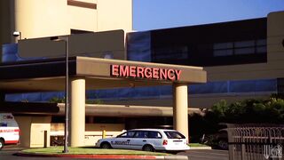 Blonde bimbo Samantha Saint is a sexy candy striper