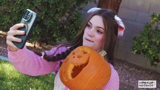 Juniper Ren- Tiny Slut Gets Down On All Fours For A Hard Pounding