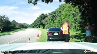 Ashlyn Peaks Lets The Roadside Guy Titty Fuck Her In Exchange For A Tow