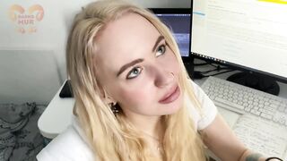 Slutty student offers her holes for the best mark