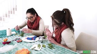 If We're Nerdy Crafty Stepsisters, Why Do You Keep Staring At Our Autumn Bikinis? - Madison Wilde, Penelope Kay