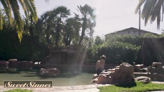 SWEET SINNER - Hazel Moore & Her Stepbro Do Naughty Things To Each Other When Their Parents Are Away