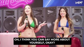 MONIQUE BERTOLINI, THE NAUGHTIEST PRESENTER IN BRAZIL SHOVES A PLUG UP RAFAELA LIMA'S ASSHOLE ON SHOW!