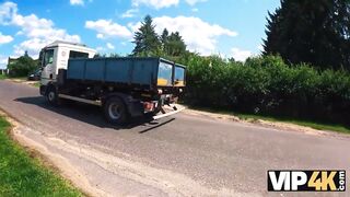 VIP4K. Babe showed her pierced natural tits and then it happened...