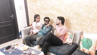 Indian Desi threesom gangbang hardcore sex video