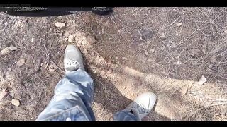 Indian Desi Muslim Girl Cheating Boyfriend and Rough Sex with Village Boy at Jungle Outdoor - Hindi Audio