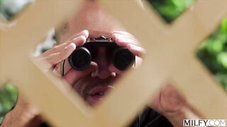 MILFY Married MILF-Next-Door Aviana Violet Fucks Peeping Neighbor