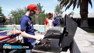 Independence Day Family Fun: Penelope Gets Double-Teamed By Stepdad And Stepbro