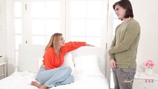Aunt Judy's XXX - 50yo Mature Stepmom Reya Lovenlight Lets Her Stepson Pay His Debt in Cum