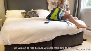 "Let's not sexualize things, I am your stepmom". Step Mom share a bed in a hotel