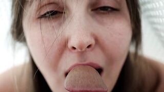 Stepmother Woke up Her Stepson with a Sweet Blowjob