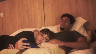 WITH MY STEPBROTHER WE WATCH A MOVIE AND I END UP FEELING HIS COCK IN MY MOUTH