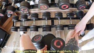 Fucking hard with the horny Spanish gym instructor Motivation classes with Pamsnusnu