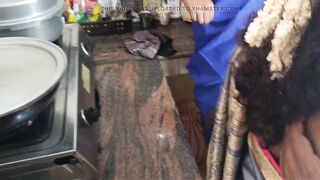 Housewife and maid threesome in kitchen 1