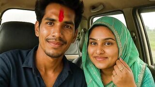 New married Car Indoor Desi indian Super Hot beautiful girl by -Snapchat143