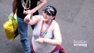 Coed Flashers Invade Mardi Gras